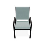 Bazza Stacking Bistro Chair Polymer Arm Accents