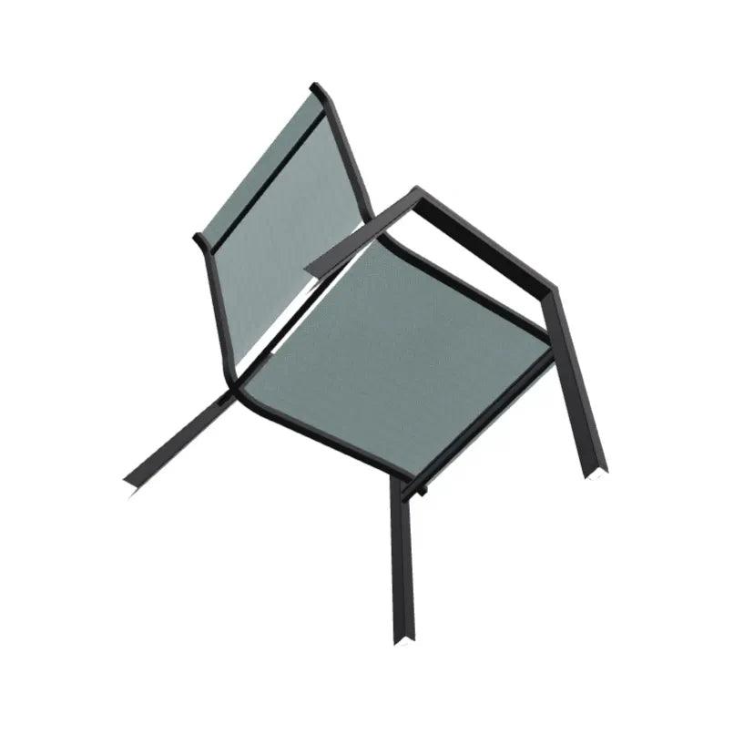 Bazza Stacking Bistro Chair Polymer Arm Accents