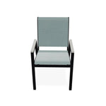 Bazza Stacking Bistro Chair Polymer Arm Accents