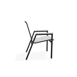 Bazza Stacking Bistro Chair Polymer Arm Accents