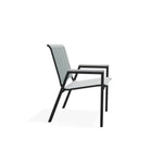 Bazza Stacking Bistro Chair Polymer Arm Accents