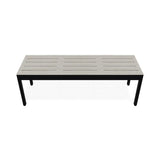 Bazza Durable Aluminum Framed Flat Armless Bench