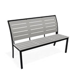 56" Bazza MGP Aluminum Stacking Armless Bench