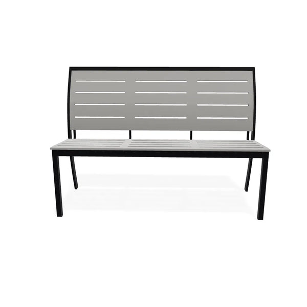 56" Bazza MGP Aluminum Stacking Armless Bench