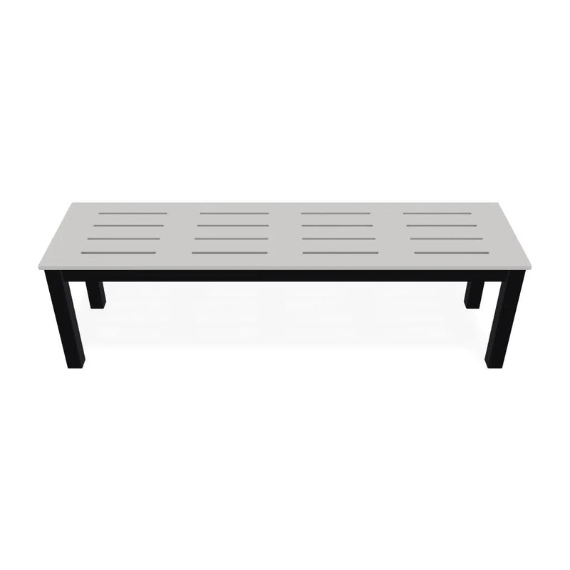 Bazza Durable Aluminum Framed Flat Armless Bench