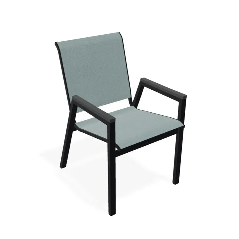 Bazza Stacking Bistro Chair With MGP Arm Accents