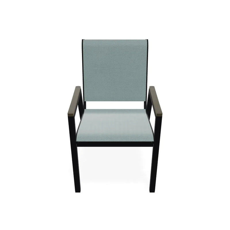 Bazza Stacking Bistro Chair With MGP Arm Accents