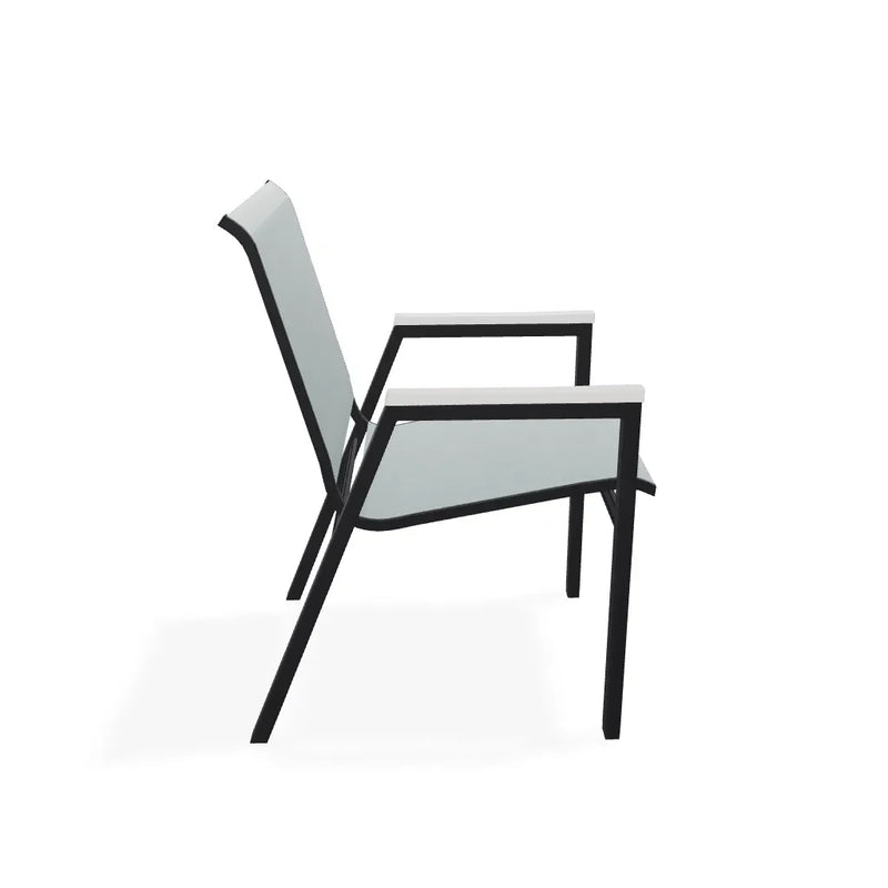 Bazza Stacking Bistro Chair With MGP Arm Accents