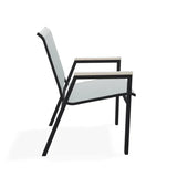 Bazza Stacking Bistro Chair With MGP Arm Accents