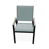 Bazza Stacking Bistro Chair With MGP Arm Accents