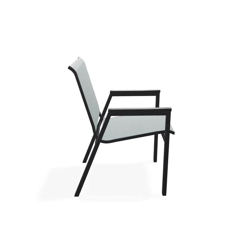 Bazza Stacking Bistro Chair With MGP Arm Accents