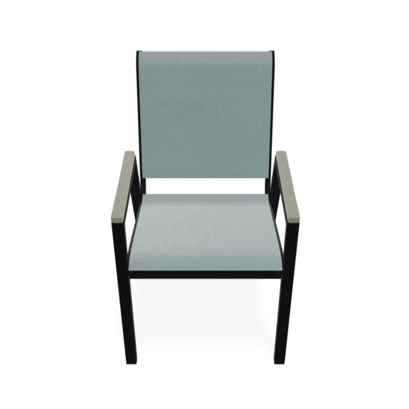 Bazza Stacking Bistro Chair With MGP Arm Accents