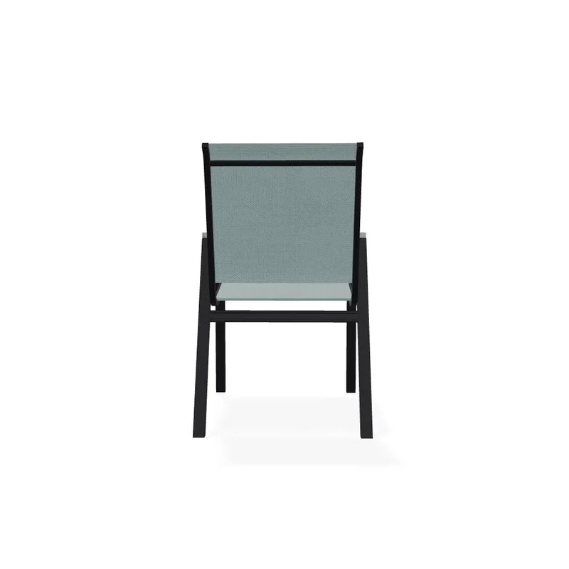 Bazza Stacking Bistro Chair With Rustic Polymer Arm Accents