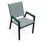 Bazza Stacking Bistro Chair With MGP Arm Accents