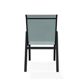 Bazza Stacking Bistro Chair With Rustic Polymer Arm Accents