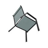 Bazza Stacking Bistro Chair With Rustic Polymer Arm Accents