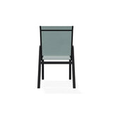 Bazza Stacking Bistro Chair With Rustic Polymer Arm Accents