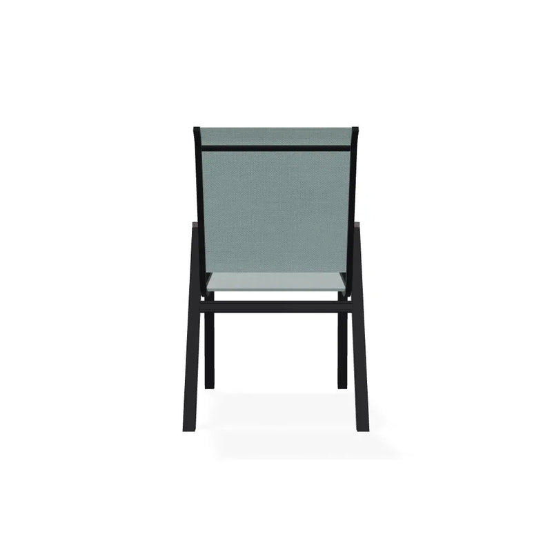 Bazza Stacking Bistro Chair With Rustic Polymer Arm Accents