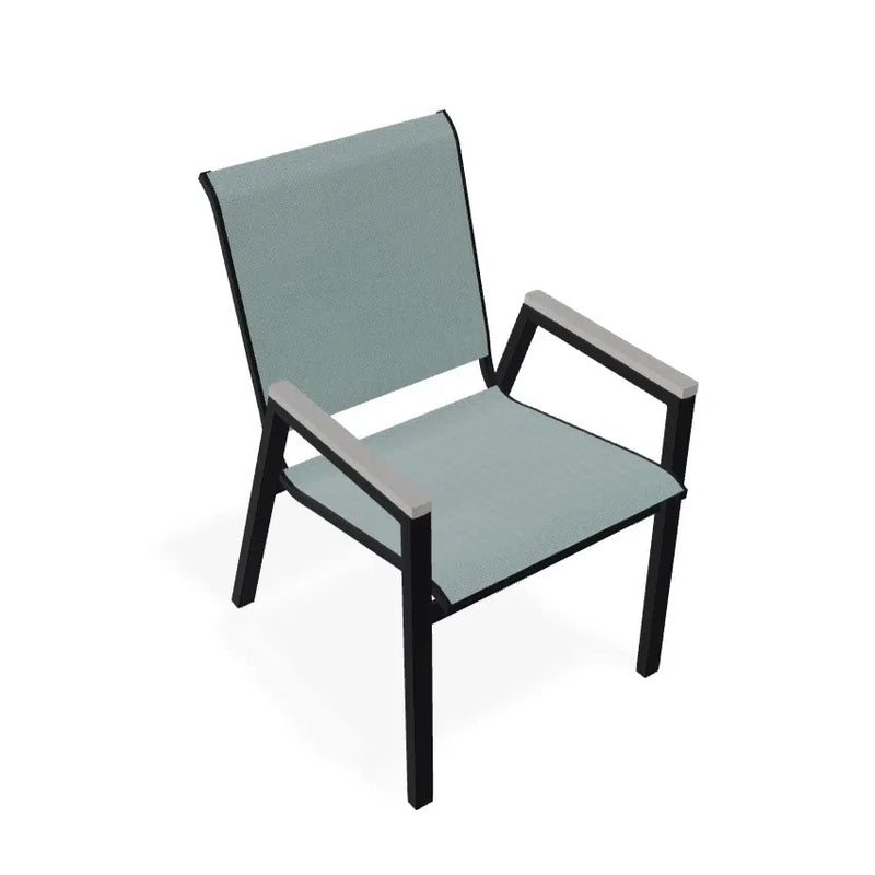 Bazza Stacking Bistro Chair With MGP Arm Accents