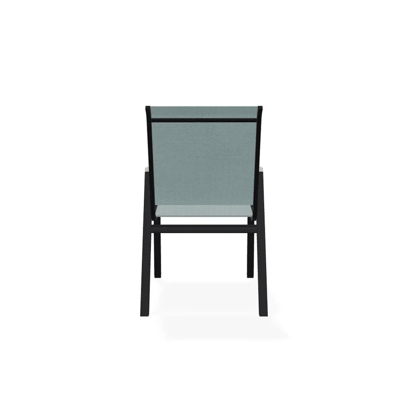 Bazza Stacking Bistro Chair With Rustic Polymer Arm Accents