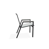 Bazza Stacking Bistro Chair With Rustic Polymer Arm Accents