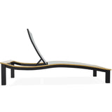 Bazza Lounge Chaise with Rustic Polymer Accent