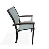 Bazza Dining Height Stacking Cafe Chair With MGP Arm Accents