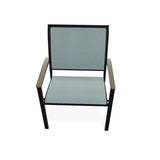 Bazza Dining Height Stacking Cafe Chair With MGP Arm Accents