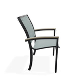 Bazza Dining Height Stacking Cafe Chair With MGP Arm Accents