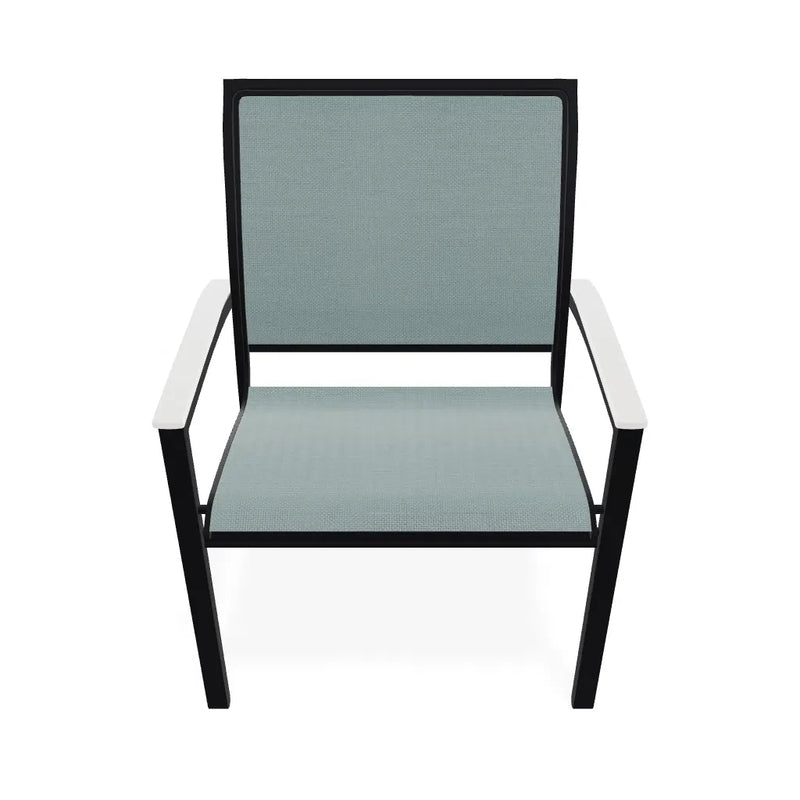 Bazza Dining Height Stacking Cafe Chair With MGP Arm Accents