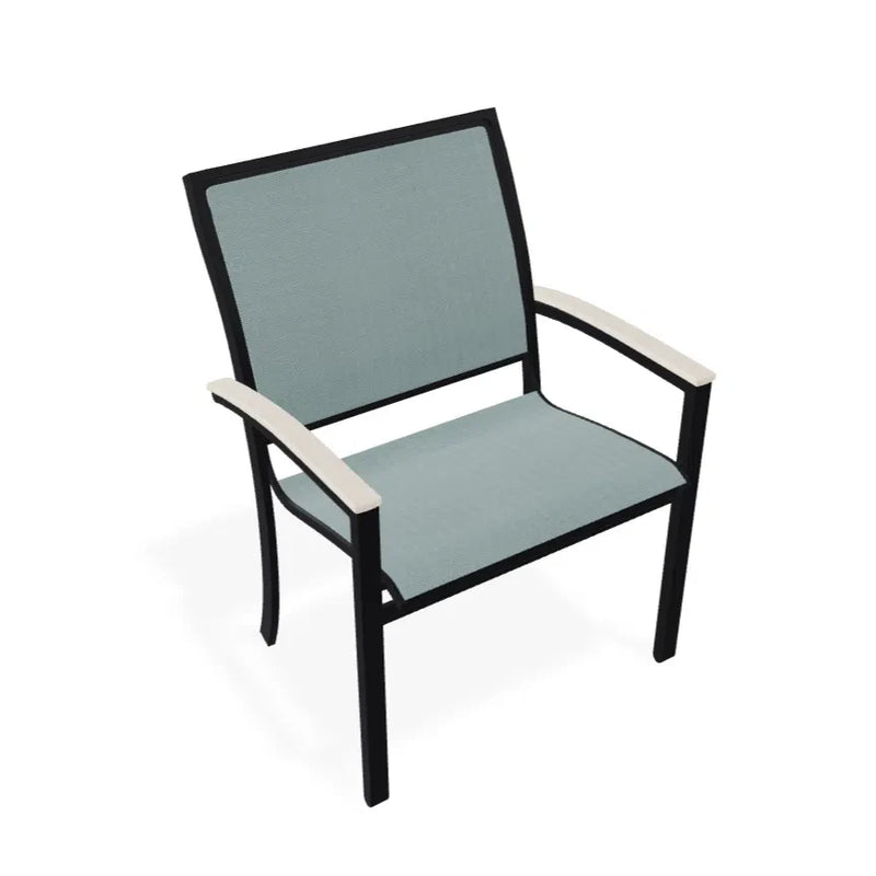 Bazza Dining Height Stacking Cafe Chair With MGP Arm Accents