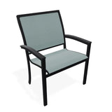 Bazza Dining Height Stacking Cafe Chair With MGP Arm Accents