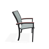 Bazza Dining Height Stacking Cafe Chair With MGP Arm Accents