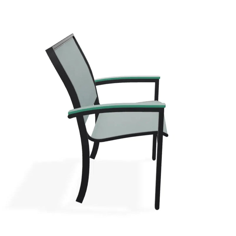 Bazza Dining Height Stacking Cafe Chair With MGP Arm Accents