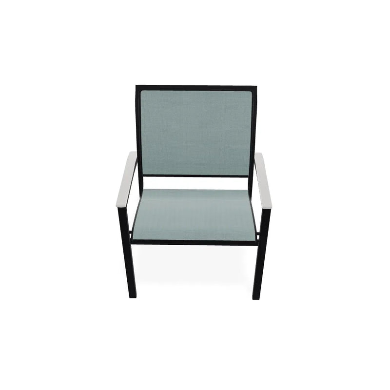 Bazza Dining Height Stacking Cafe Chair With MGP Arm Accents