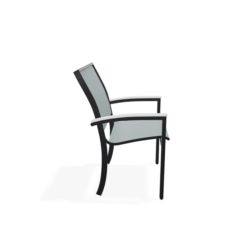 Bazza Dining Height Stacking Cafe Chair With MGP Arm Accents