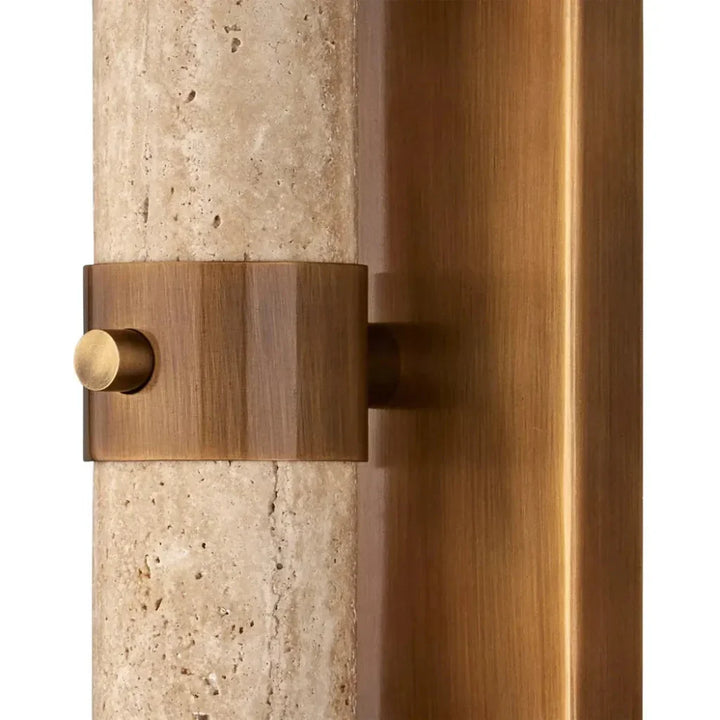 Beatrix Metal & Glass Beige Bath Wall Sconce - LOOMLAN - Currey & Co - Wall Sconces