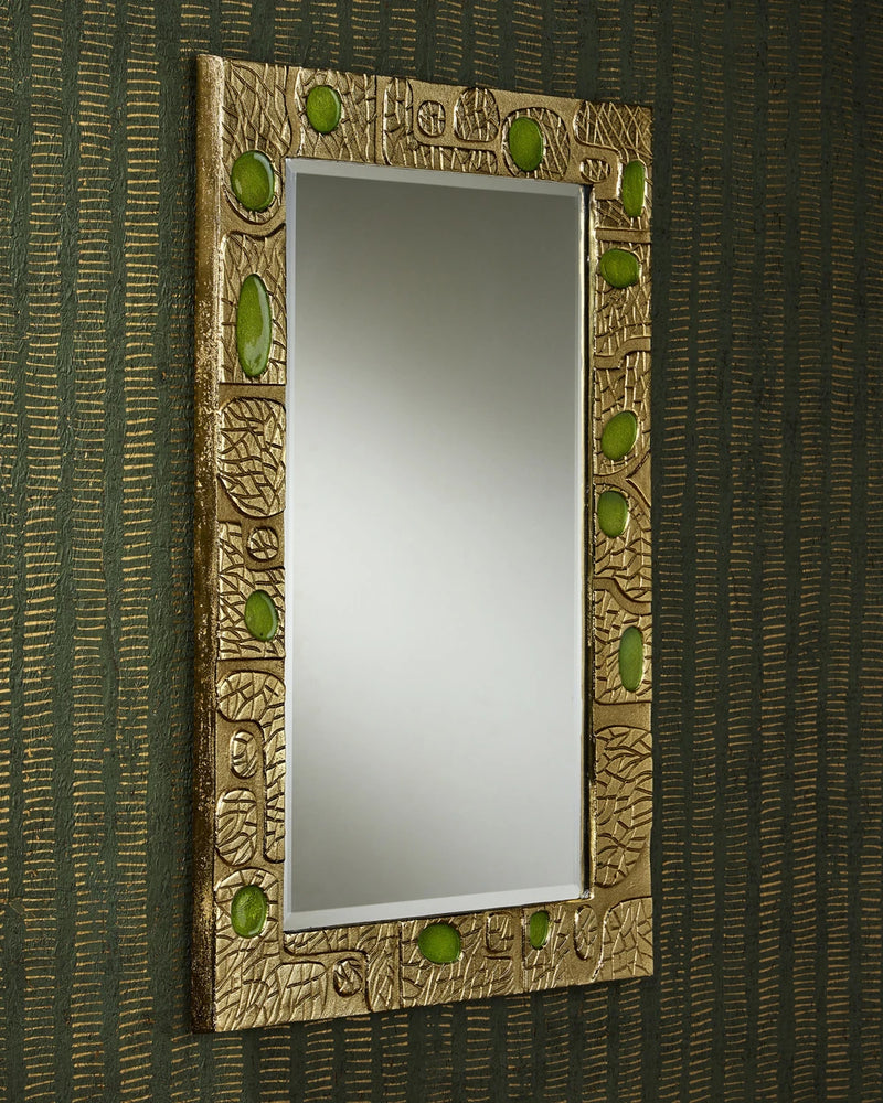 23.75" Beau Monde Gold Frame Wall Mirror