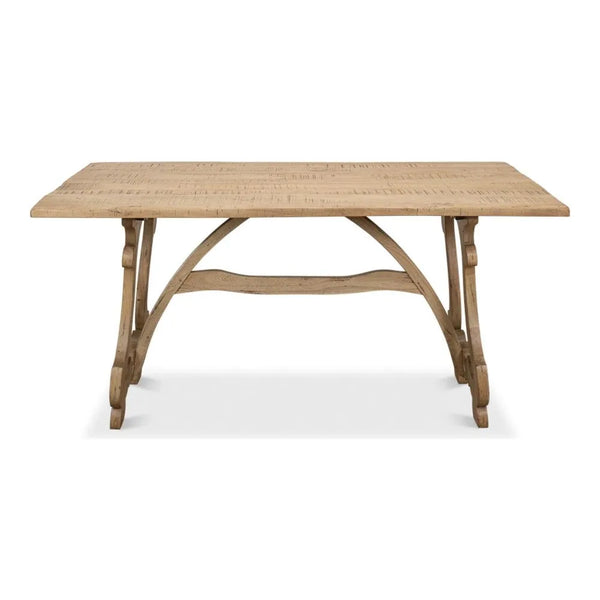 Beauford Rustic Grey Dining Table-Dining Tables-Sarreid-LOOMLAN