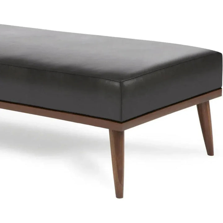 Beckett Bench Ottoman Coffee Table Grain Leather - LOOMLAN - One For Victory - Ottomans
