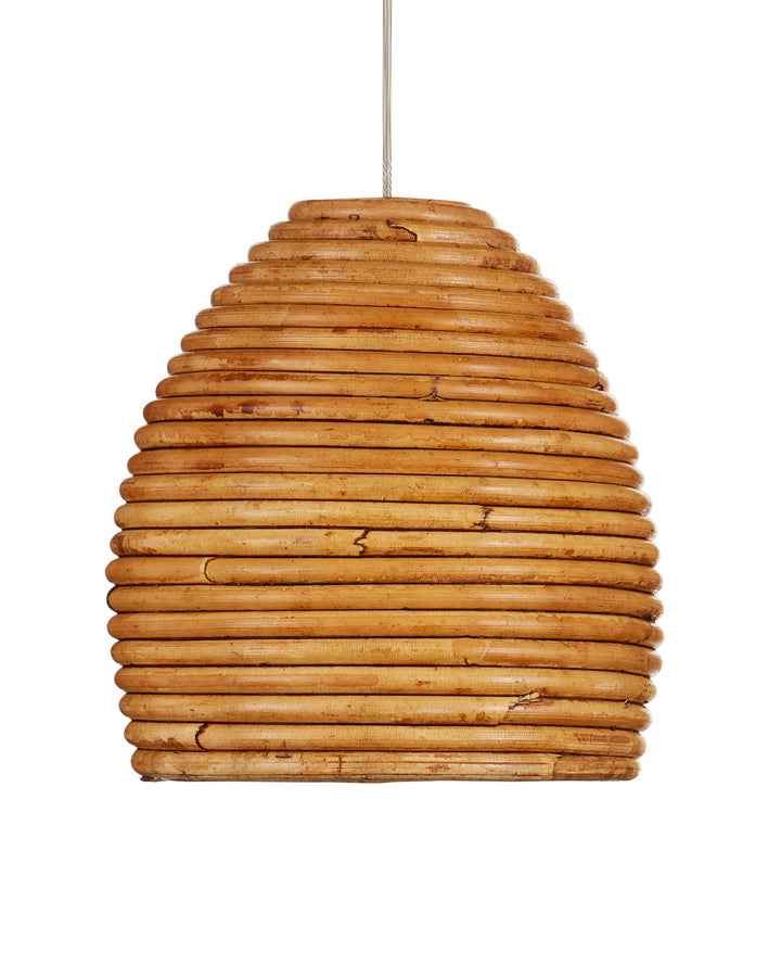 15-Light Rattan Linear Pendant for Kitchen Island | LOOMLAN