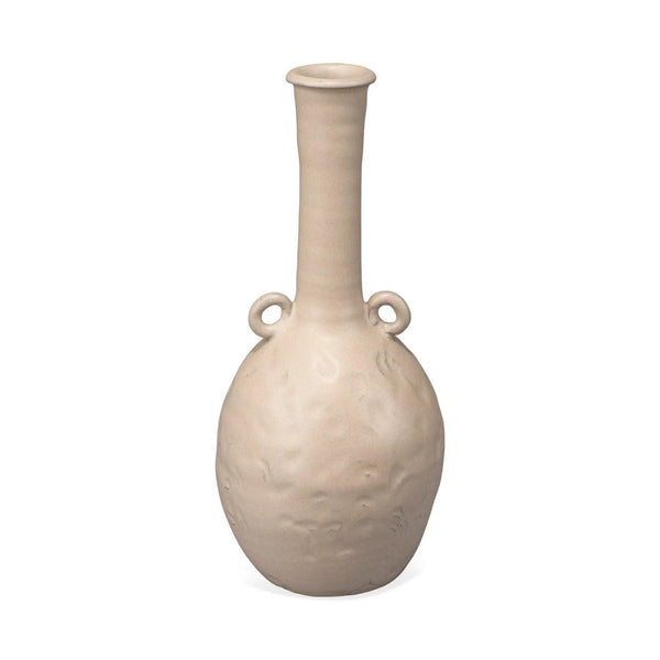 Beige Ceramic Babar Vase - Coastal Decor - Small Vases & Jars LOOMLAN By Jamie Young