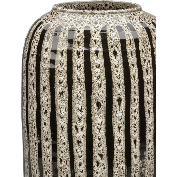 Beige Ceramic Barnaby Vase - LOOMLAN - Jamie Young - Vases & Jars