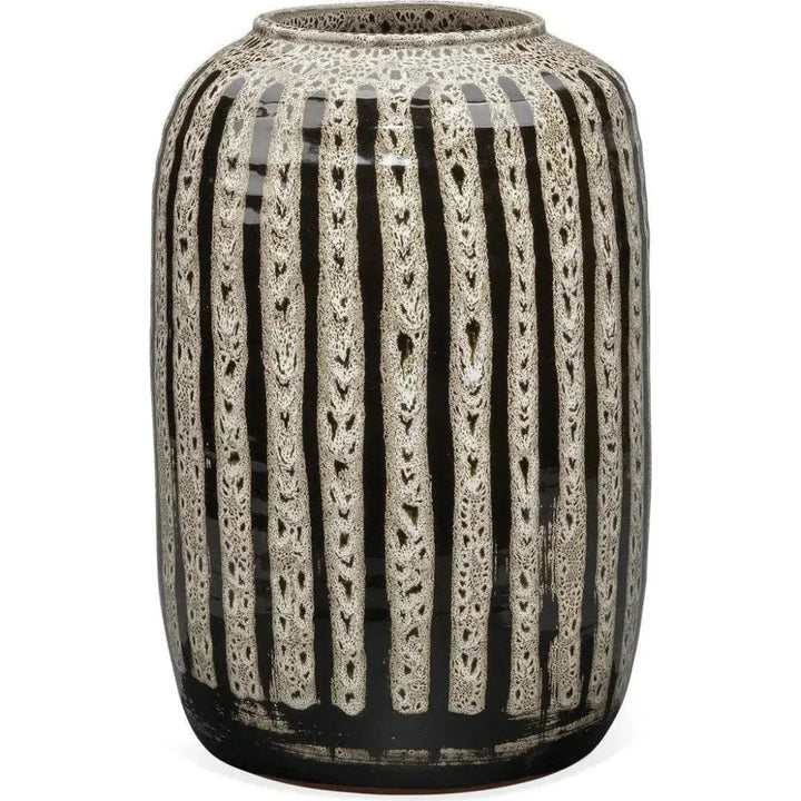 Beige Ceramic Barnaby Vase - LOOMLAN - Jamie Young - Vases & Jars