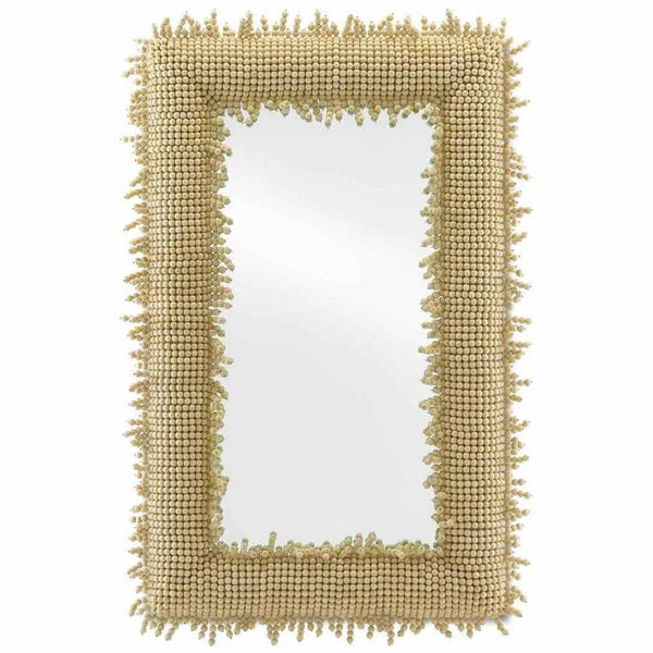 Beige Jeanie Large Mirror Wall Mirrors LOOMLAN By Currey & Co