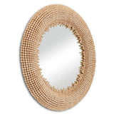 Beige Jeanie Round Mirror