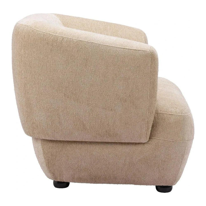 Bekker Wood Golden Beige Accent Arm Chair - LOOMLAN - Zuo Modern - Club Chairs