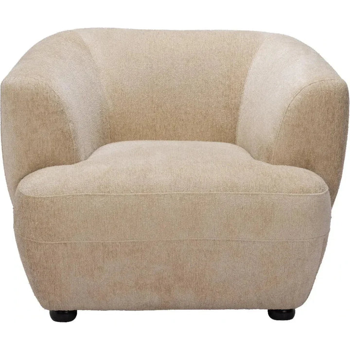 Bekker Wood Golden Beige Accent Arm Chair - LOOMLAN - Zuo Modern - Club Chairs