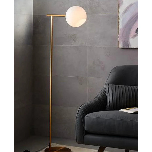 Belair Floor Lamp Brass Floor Lamps LOOMLAN By Zuo Modern