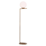 Belair Floor Lamp Brass Floor Lamps LOOMLAN By Zuo Modern